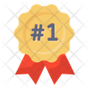 Number 1 Badge  Icon