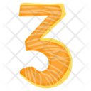 Number 3 Counting Digit Icon