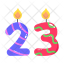 Number Candles  Icon