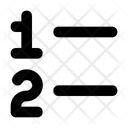 Numbered List Numbers List Icon