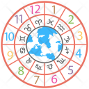 Numerology Circular Chart Icon
