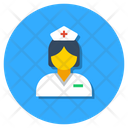 Nurse Female Attendant Medical Assistant Icon