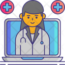 Nurse Online Nurse Doctor Icon