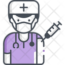 Male Nurse Vaccination Icon