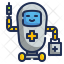Nurse Robot Medical Technology Icon