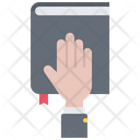 Bible Oath Hand Icon