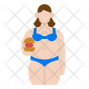Fatty Woman Icon