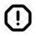 Octagon Exclamation Caution Attention Icon