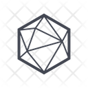 Octagonal Diamond Bubble Icon
