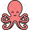 Octopus River Sea Creature Icon
