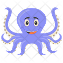Octopus Cartoon Octopus Fish Icon