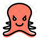 Octopus Pouting Icon