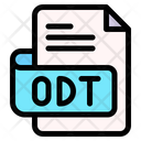 Odt File Type File Format Icon