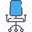 Office Chair Boss Chair Rotating Icon