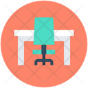 Office Desk Desk Drawer Office Chair Icon