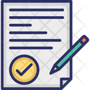 Contract Document Office Document Icon