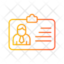 Office entry card  Icon