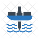 Offshore Refinery Oil Icon