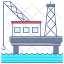 Offshore Oil Rig Offshore Platform Icon