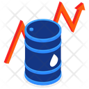 Oil Analysis Oil Graph Oil Growth Icon