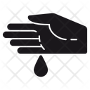 Oil Drop Hand Massage Oil Falling On Hand Icon
