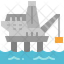 Oil Platform Offshore Icon