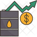 Oil Stock Increasing Icon