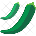 Okra Vegetable Food Icon