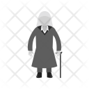 Old Woman Human Icon