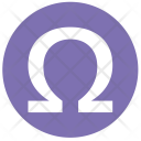 Omega Alphabet Greek Icon