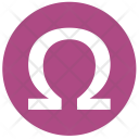 Omega Alphabet Greek Icon