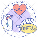 Omega 3 for healthy heart Icon