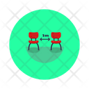 One Chair Distance Icon