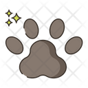 One Dog Paw Icon