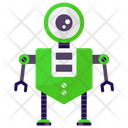 One Eyed Robot Monitoring Robot Mechanical Robot Icon