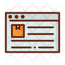 Online Online Data Delivery Information Icon