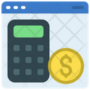Online Accounting Online Calculation Online Icon