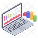 Online Analytics Web Analytics Data Analysis Icon