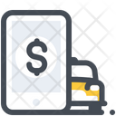 Online Payment Taxi Icon