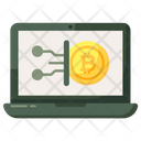 Electronic Cash Online Bitcoin Online Cryptocurrency Icon