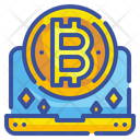 Online Bitcoin Digital Currency Bitcoin Icon