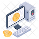 Bitcoin System Computer Personal Computer Icon
