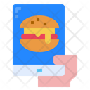 Mobile Food Delivery Icon