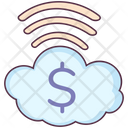 Online Business Financial Cloud Cloud Business Icon