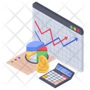 Online Business Analysis Icon