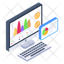 Digital Business Online Business Data Business Analytics Icon