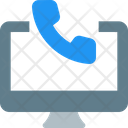 Online Call Communication Live Call Icon