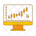 Online Candle Chart Candle Chart Chart Stick Icon