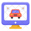 Online Automobile Online Car Online Vehicle Icon
