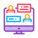 Discussion Network Online Icon